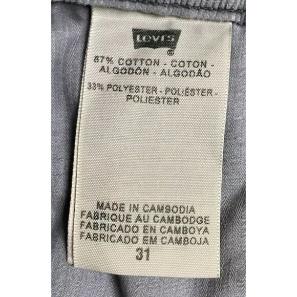 VTG Levis Jeans Size 31 (32x34) Grey Corduroy Boot Cut Mid Rise - Picture 8 of 13